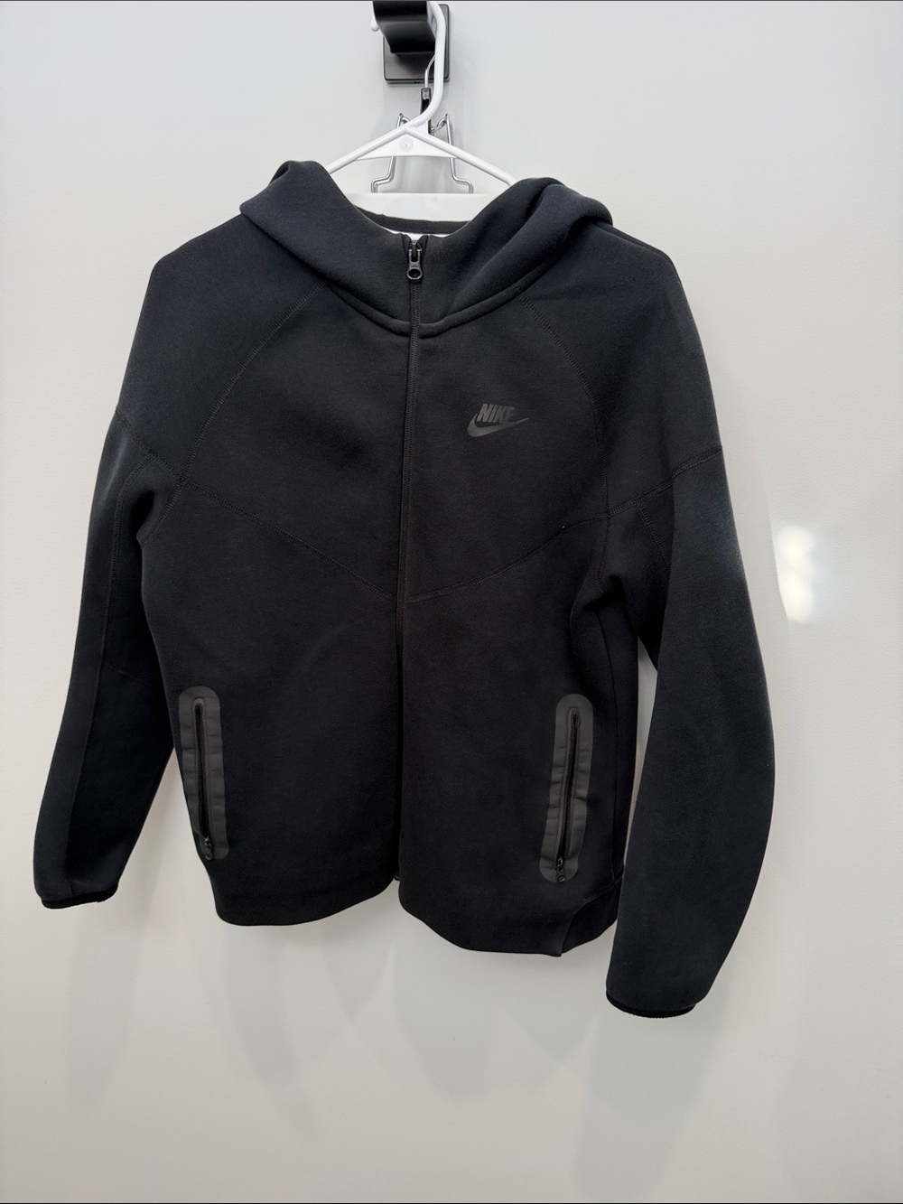 Nike Tech Boys' Black Full-Zip Hoodie Jacket